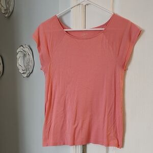 LOFT Coral Short Sleeve Tee